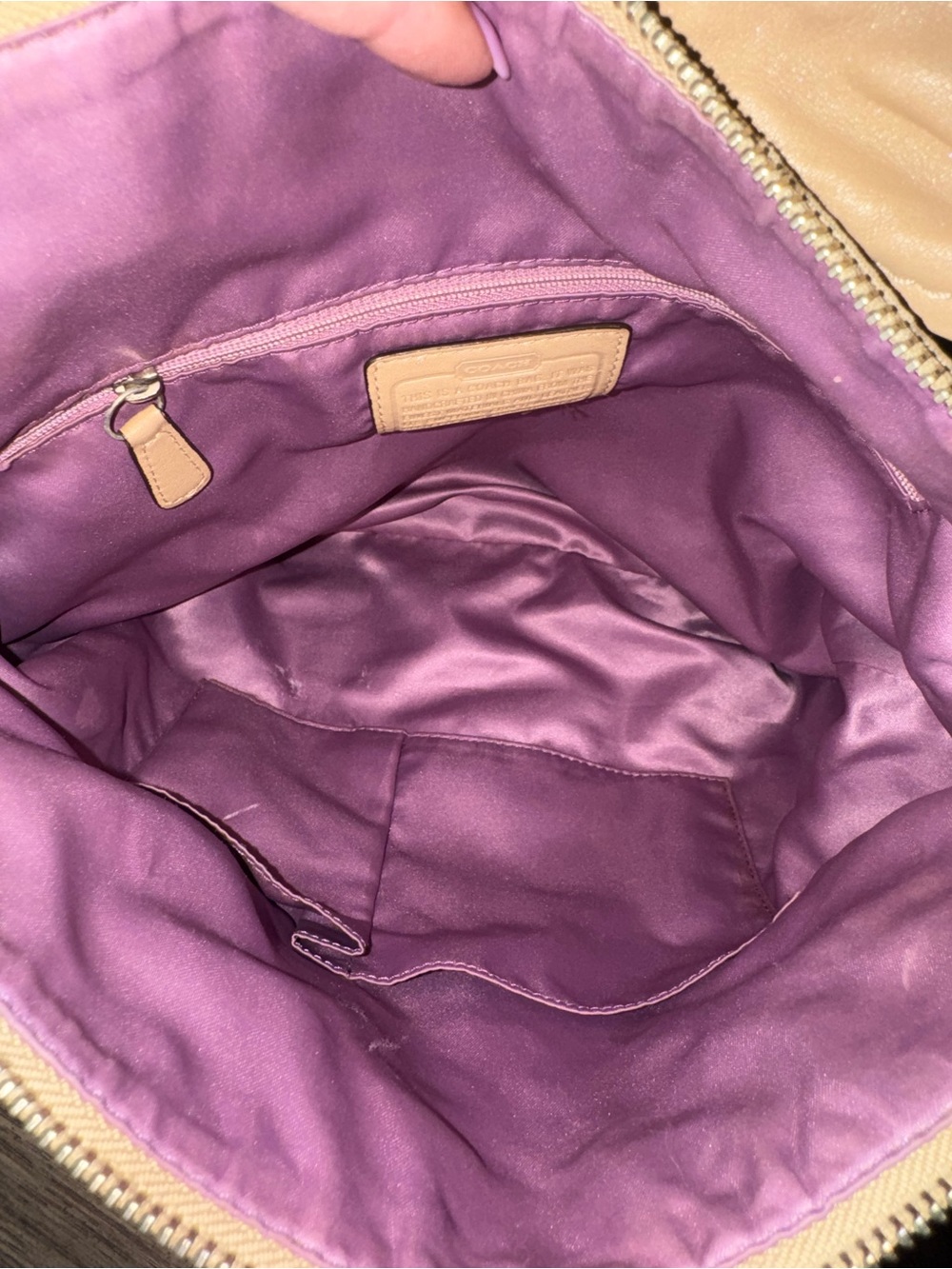 Coach Signature Hobo Bag w/ Wide Shoulder Strap Excellent Preloved Condition - Picture 5 of 8